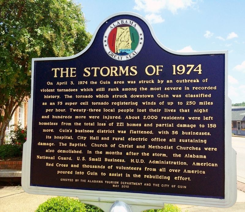 The Storms of 1974 Marker image. Click for full size.
