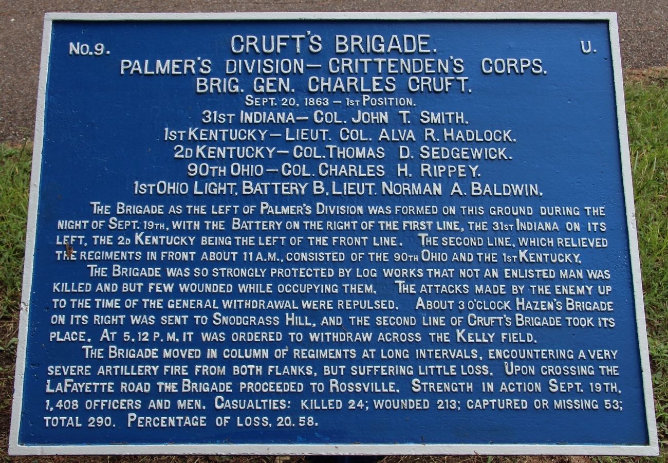 Cruft's Brigade Marker image. Click for full size.