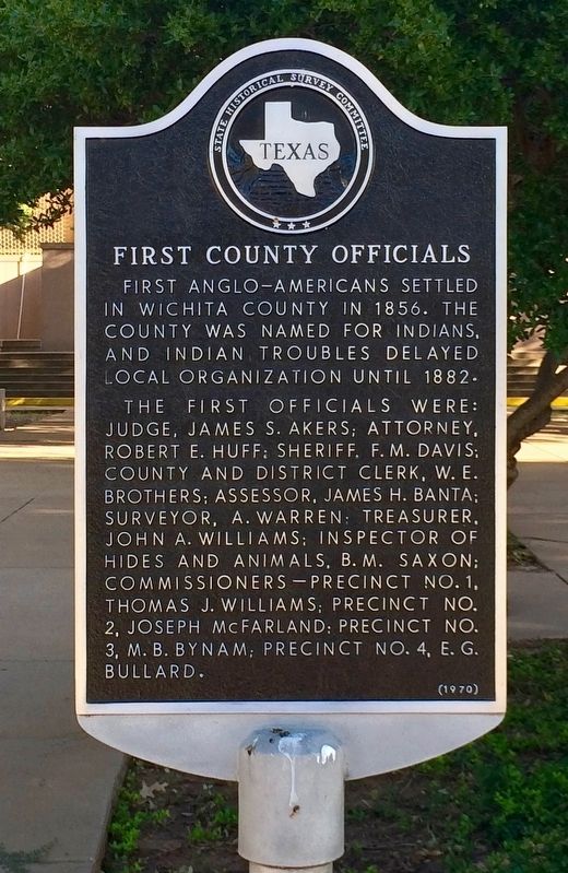 First County Officials Marker image. Click for full size.