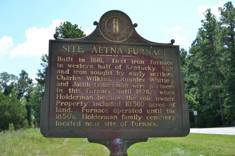 Site, Aetna Furnace Marker image. Click for full size.
