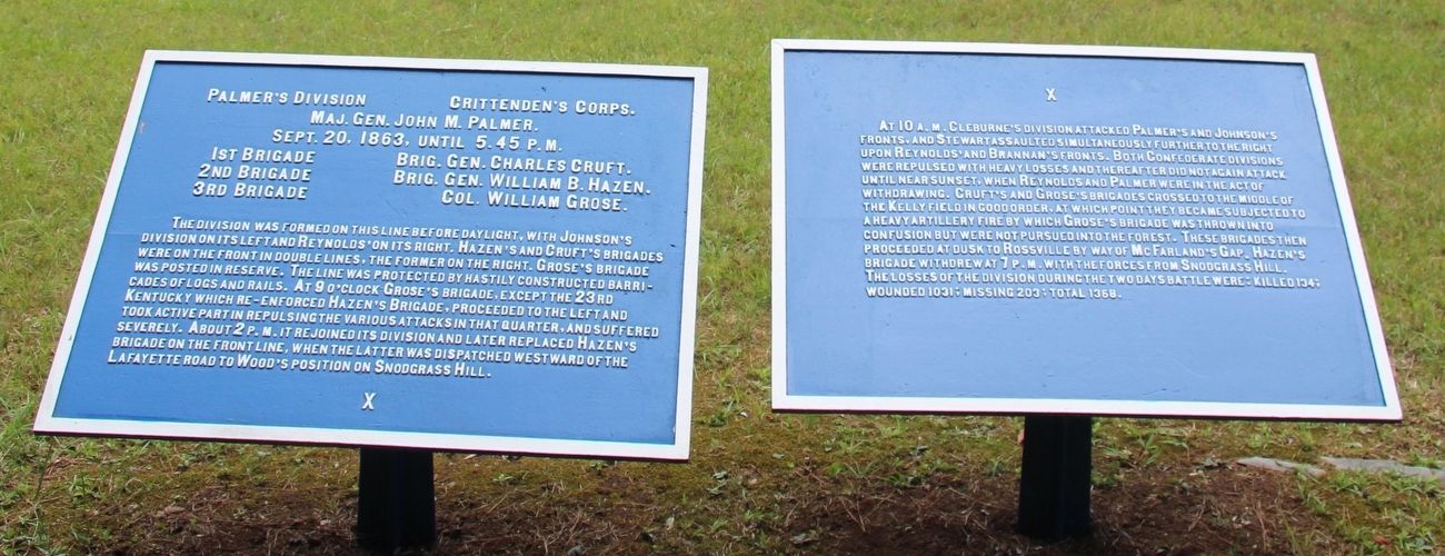 Palmer's Division Marker. Click for full size. Palmer's Division Marker image. Click for full size.