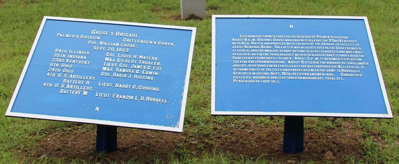 Grose's Brigade Marker image. Click for full size.