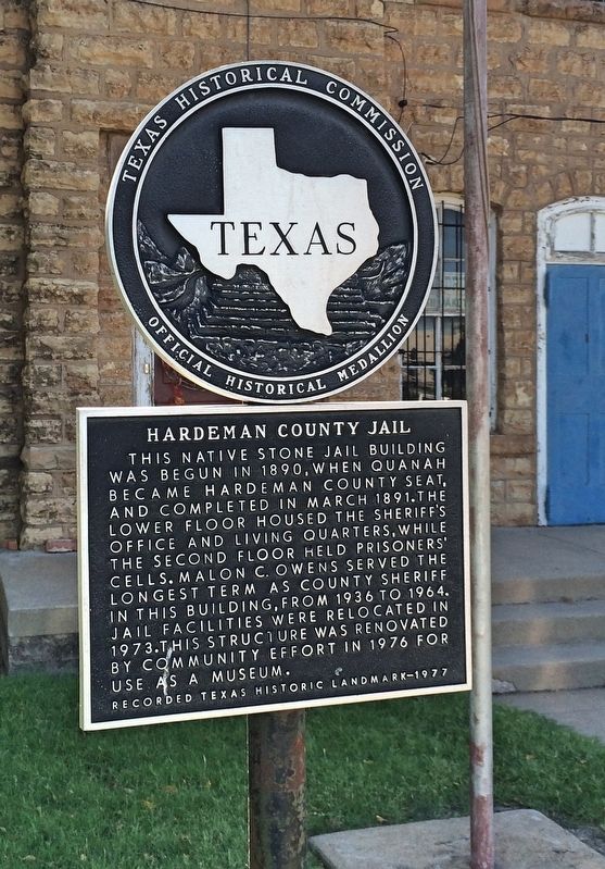 Hardeman County Jail Marker image. Click for full size.