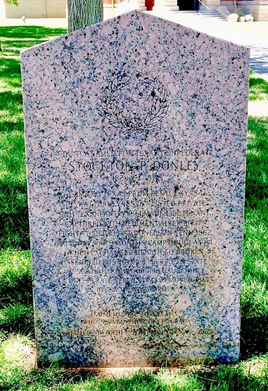 Stockton P. Donley Marker. Click for full size. Stockton P. Donley Marker image. Click for full size.