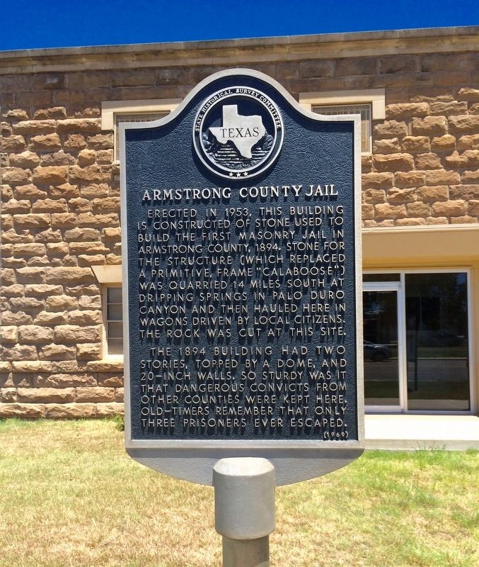 Armstrong County Jail Marker image. Click for full size.