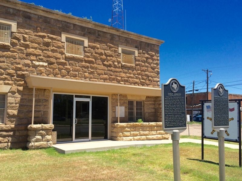 Early Sheriffs of Armstrong County Marker in front of County Jail. image. Click for full size.