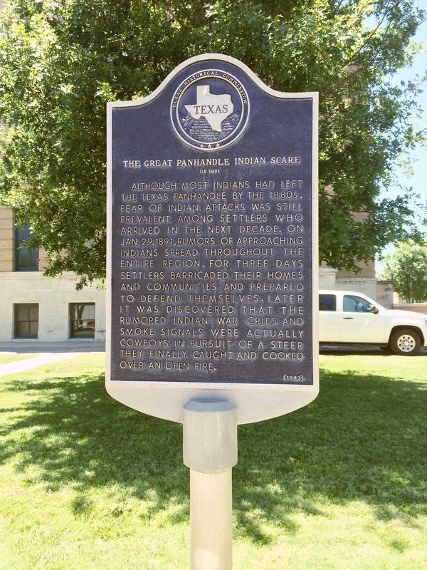 The Great Panhandle Indian Scare of 1891 Marker image. Click for full size.