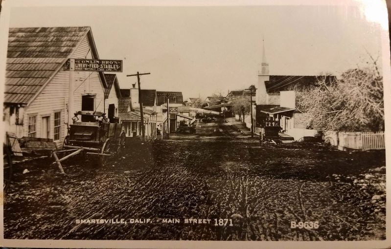 Smartsville Main Street 1871 image. Click for full size.