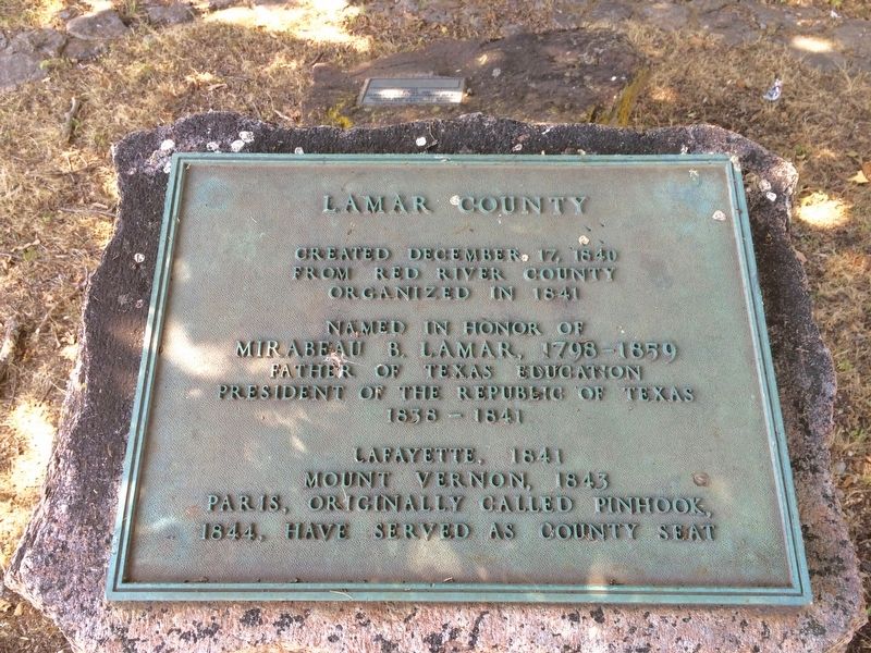 Lamar County Marker image. Click for full size.