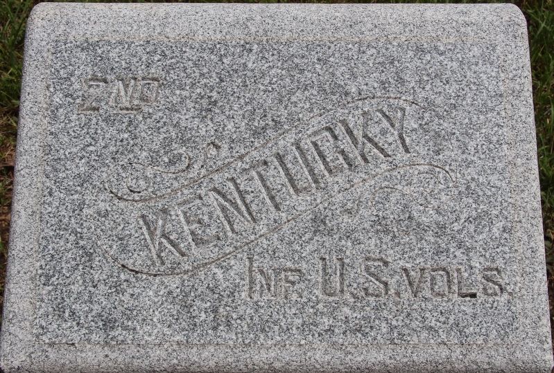 2nd Kentucky Infantry Regiment (US Volunteers) Marker image. Click for full size.