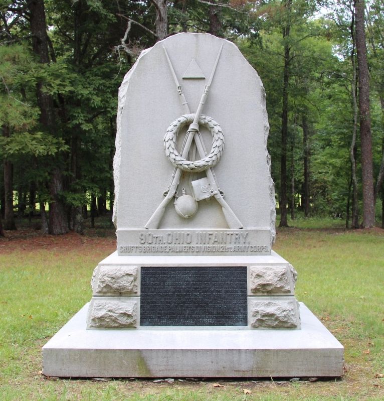 90th Ohio Infantry Marker. Click for full size. 90th Ohio Infantry Marker image. Click for full size.