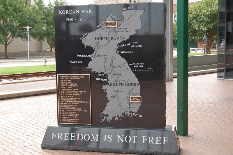 Korean War Memorial Marker image. Click for full size.