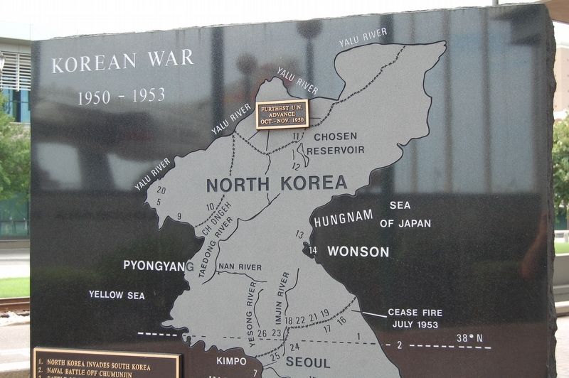 Korean War Memorial Marker image. Click for full size.