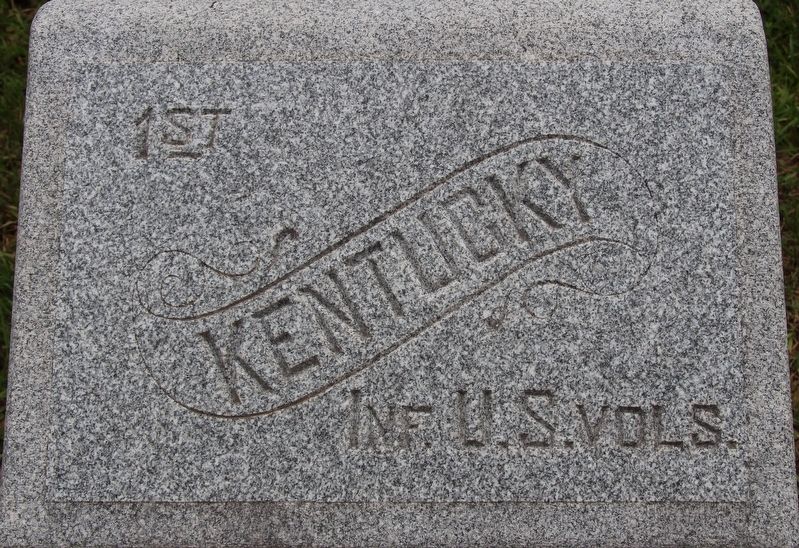 1st Kentucky Infantry Regiment (US Volunteers) Marker image. Click for full size.