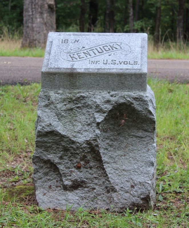 18th Kentucky (USA) Marker image. Click for full size.