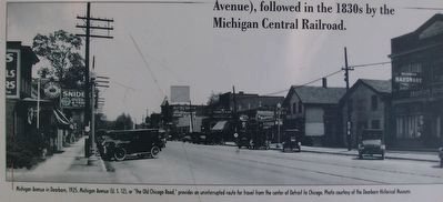 Making Moves: Transportation in Dearborn Marker — lower left image image. Click for full size.
