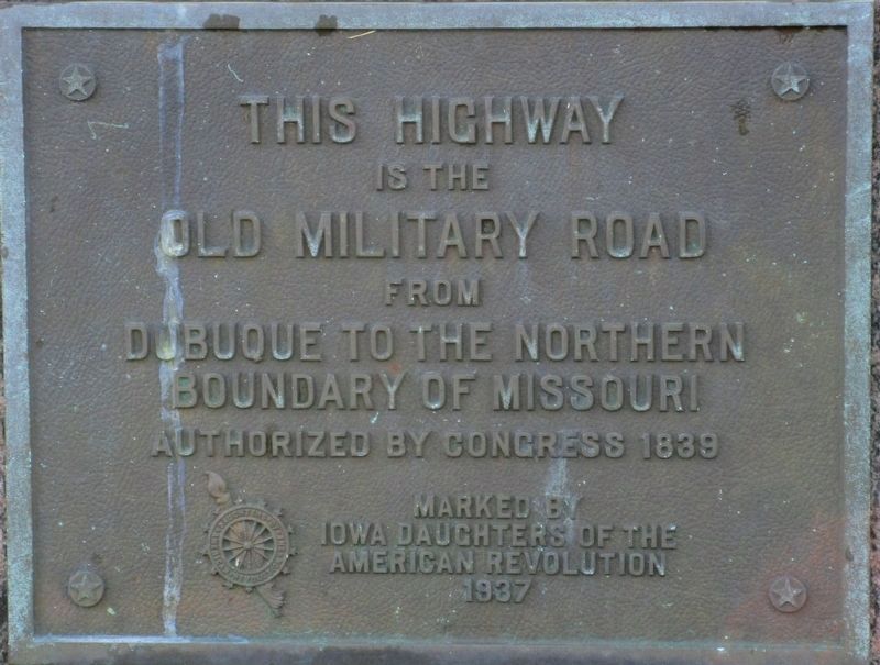 The Old Military Road Marker image. Click for full size.