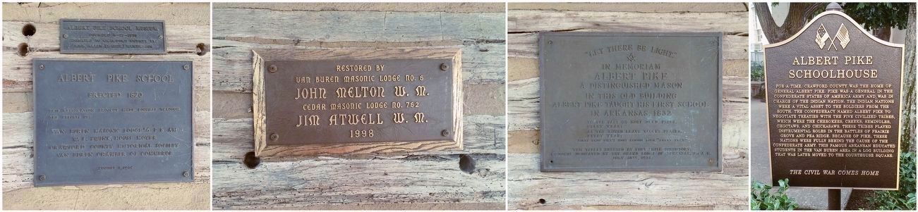 Other plaques about the school house. image. Click for full size.