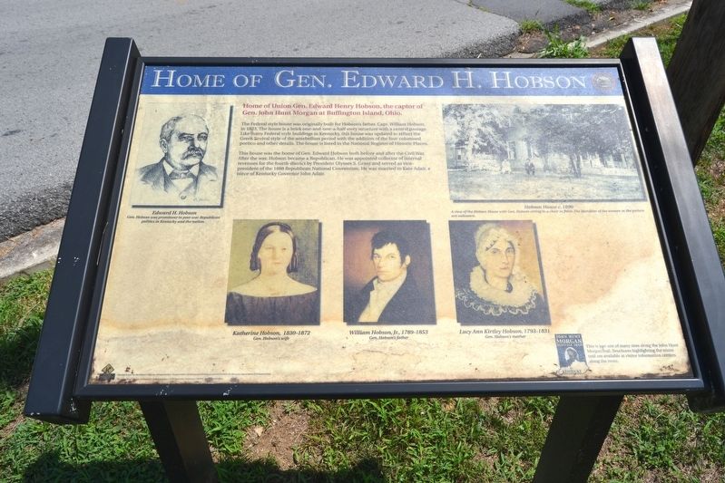 Home of Gen. Edward H. Hobson Marker image. Click for full size.