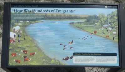 "Hear Was Hundreds of Emigrants" Marker image. Click for full size.