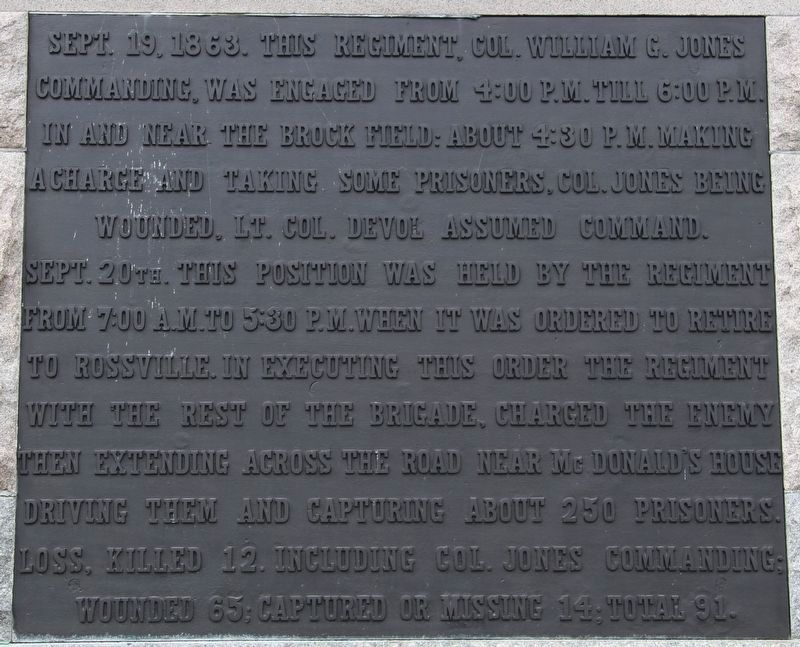 36th Ohio Infantry Marker. Click for full size. 36th Ohio Infantry Marker image. Click for full size.