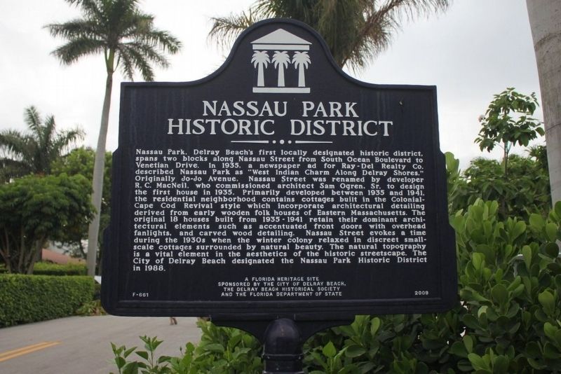 Nassau Park Historic District Marker image. Click for full size.