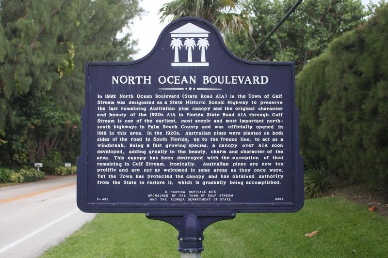 North Ocean Boulevard Marker image. Click for full size.