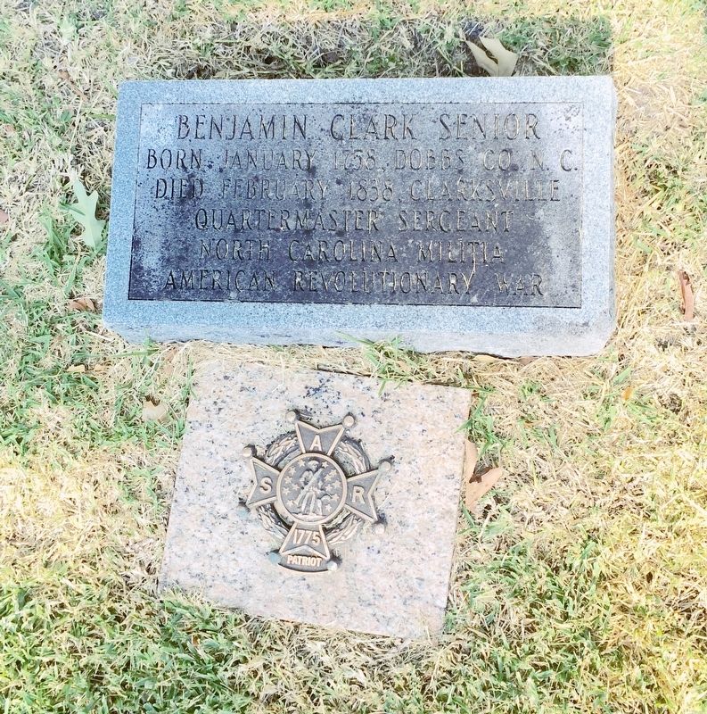 Benjamin Clark, a veteran of the American Revolution.. Click for full size. Benjamin Clark, a veteran of the American Revolution. image. Click for full size.