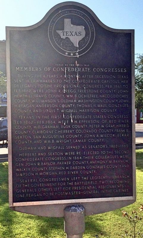 Members of Confederate Congresses Marker image. Click for full size.