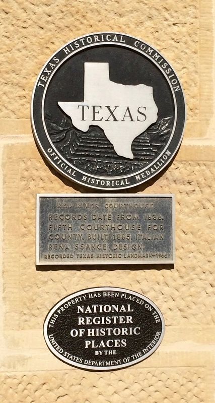Red River Courthouse Marker. Click for full size. Red River Courthouse Marker image. Click for full size.