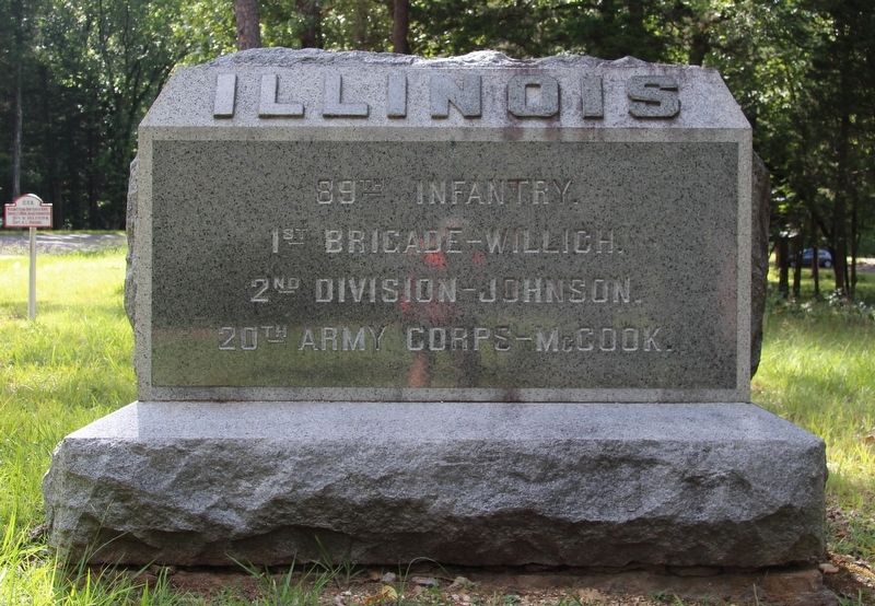 89th Illinois Infantry Marker image. Click for full size.