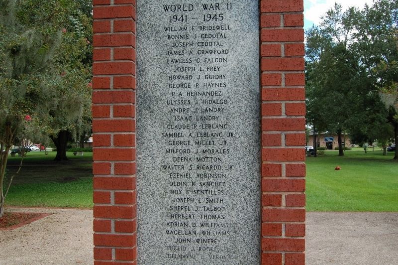 War Veterans Memorial (panel 3) image. Click for full size.
