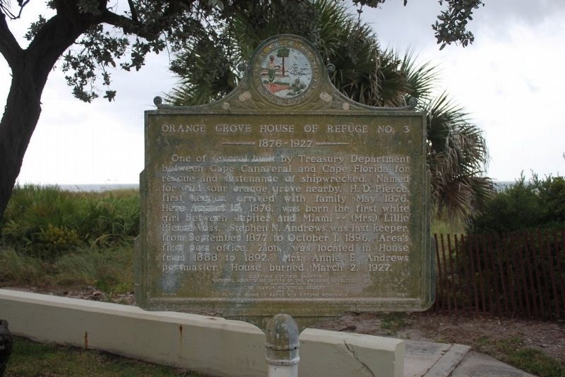 Orange Grove House of Refuge No. 3 Marker. Click for full size. Orange Grove House of Refuge No. 3 Marker image. Click for full size.