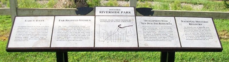 Historic Riverside Park Marker image. Click for full size.