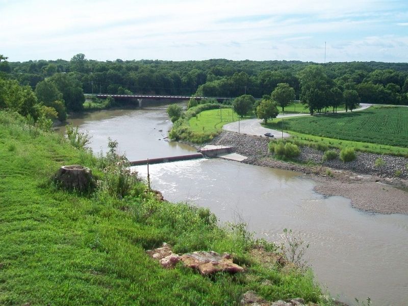 View of Neosho River Valley from Riverside Park Overlook image. Click for full size.