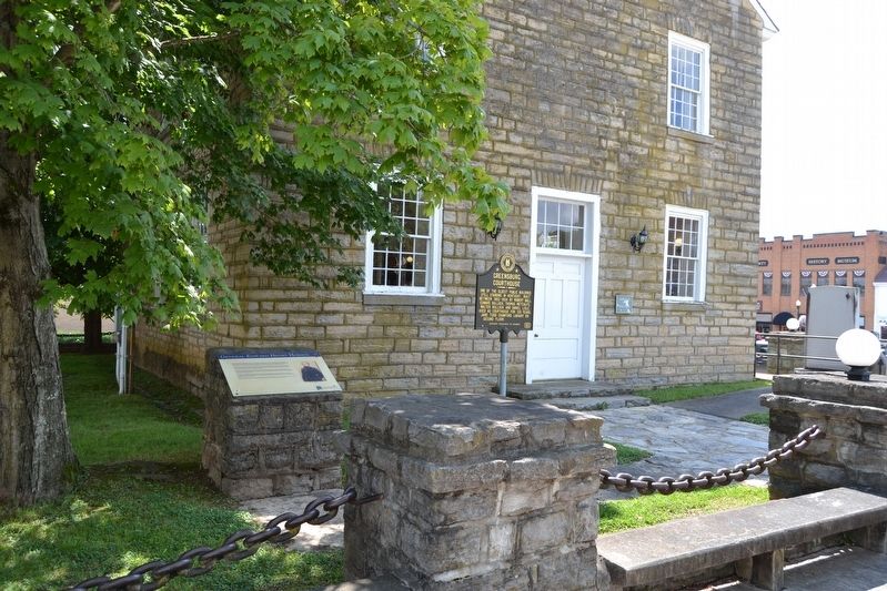 Marker Next to Greensburg Courthouse. Click for full size. Marker Next to Greensburg Courthouse image. Click for full size.