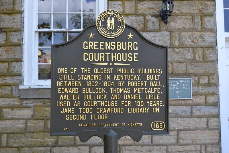 Greensburg Courthouse Marker image. Click for full size.