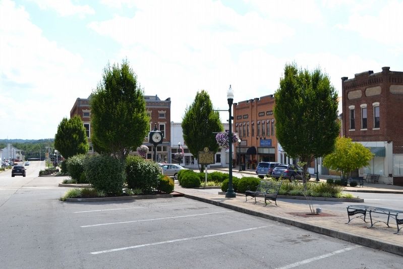 Green Countians Memorial and Green County Marker. Click for full size. Green Countians Memorial and Green County Marker image. Click for full size.