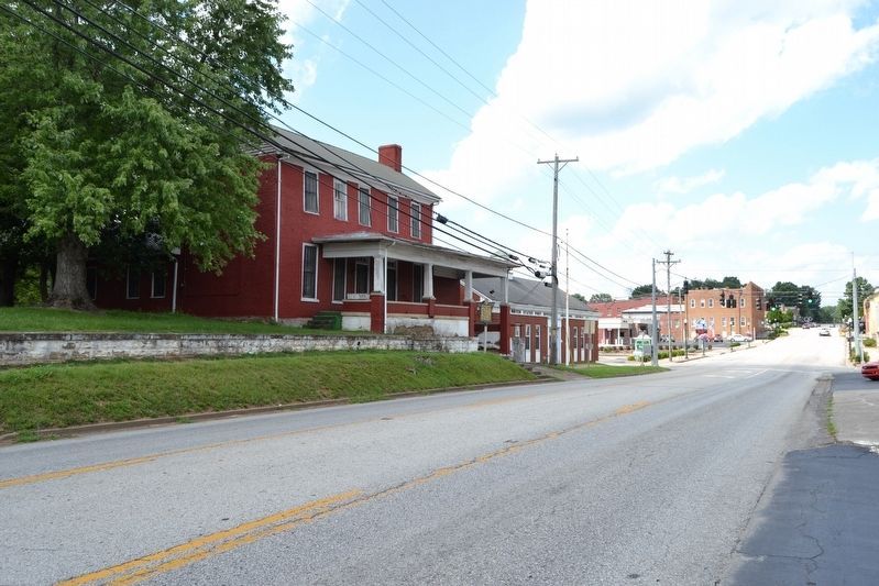 View to North Along S. Main Street Towards Downtown Greensburg. Click for full size. View to North Along S. Main Street Towards Downtown Greensburg image. Click for full size.