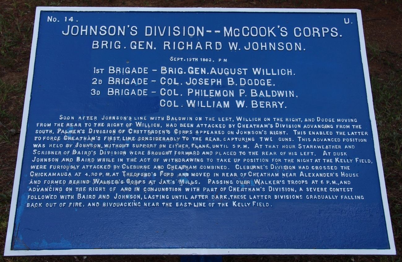 Johnson's Division Marker image. Click for full size.