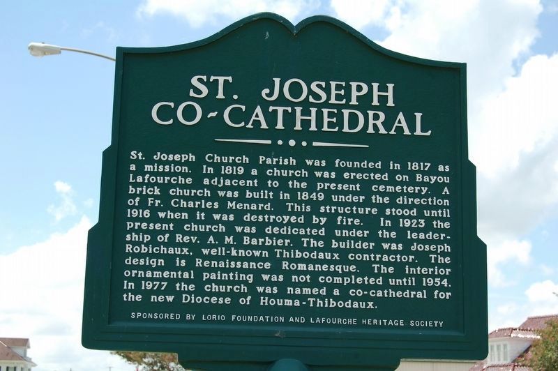 St. Joseph Co-Cathedral Marker image. Click for full size.