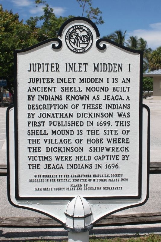 Jupiter Inlet Midden I Marker image. Click for full size.