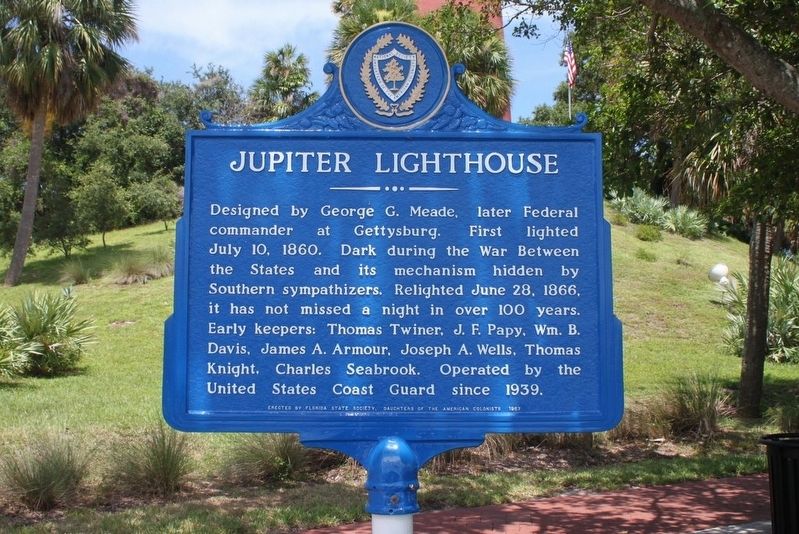 Jupiter Lighthouse Marker image. Click for full size.
