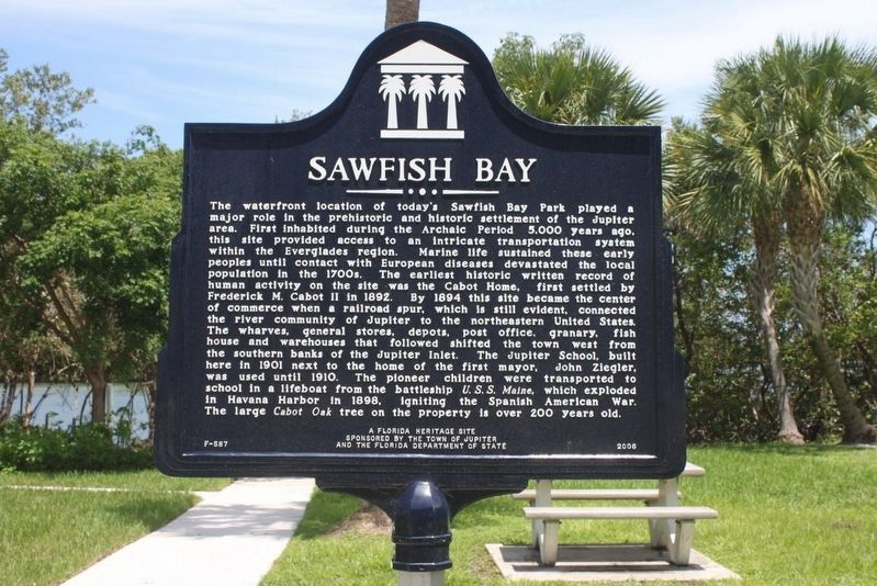 Sawfish Bay Marker image. Click for full size.