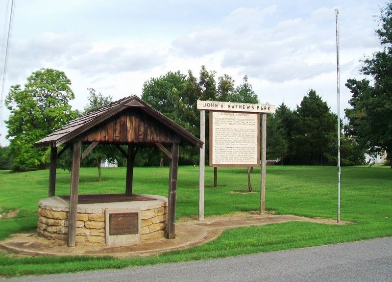 John A. Mathews Park and Marker. Click for full size. John A. Mathews Park and Marker image. Click for full size.