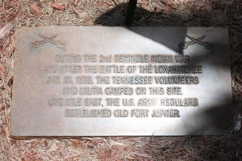 Tennessee Volunteers and Militia Camp Marker. Click for full size. Tennessee Volunteers and Militia Camp Marker image. Click for full size.