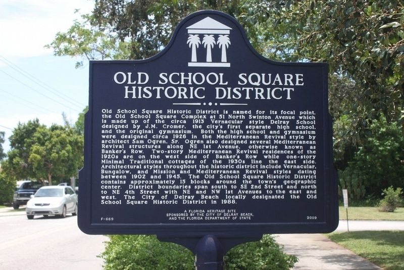 Old School Square Historic District Marker image. Click for full size.