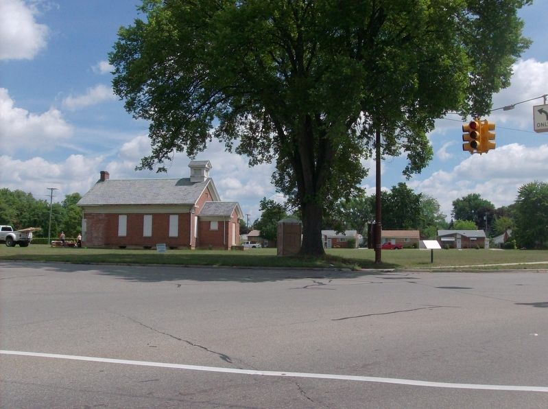 "Learning by Doing" Marker and Schoolhouse. Click for full size. "Learning by Doing" Marker and Schoolhouse image. Click for full size.