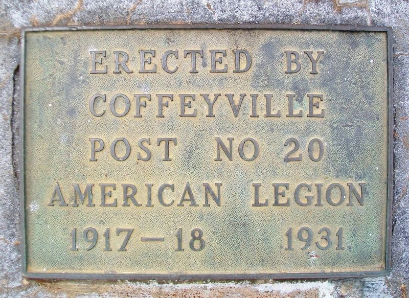 World War I Memorial Marker. Click for full size. World War I Memorial Marker image. Click for full size.