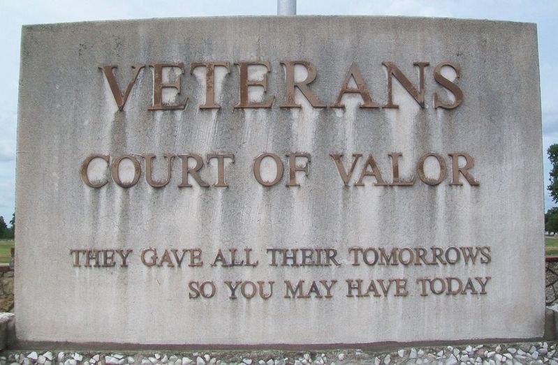 Veterans Court of Valor Marker. Click for full size. Veterans Court of Valor Marker image. Click for full size.